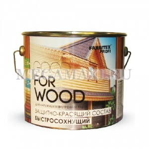 Состав защитно-красящий для древесины быстросохнущий Рябина (0.9 л)  FARBITEX ПРОФИ GOOD FOR WOOD